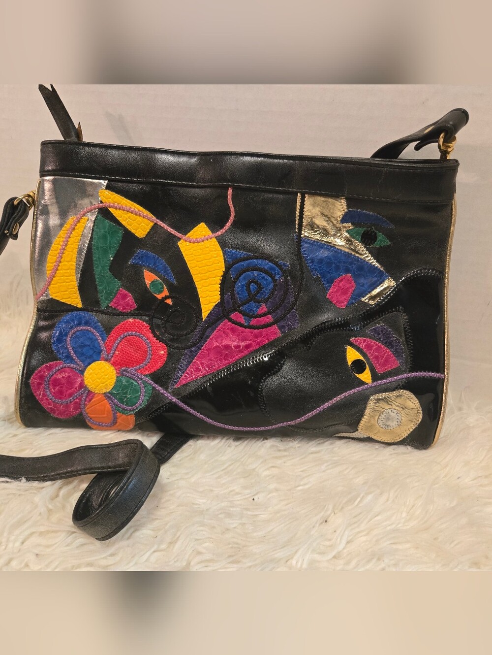 Vintage Multicolor  Shoulder Bag
